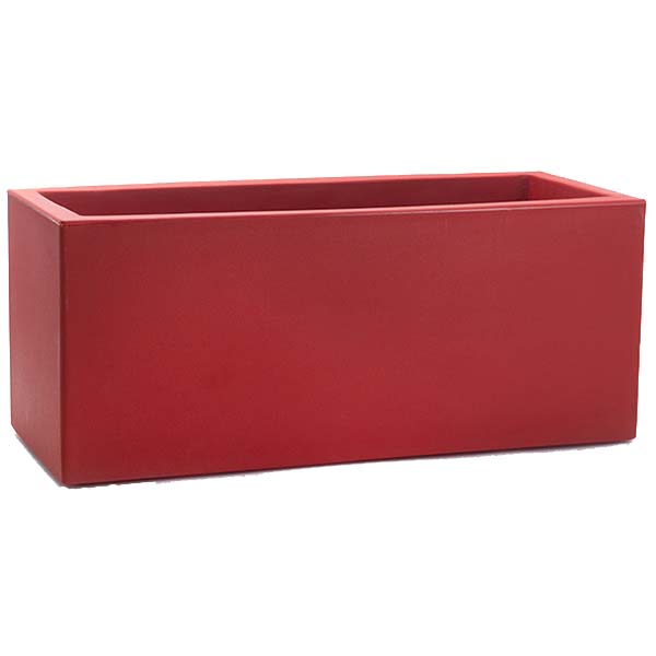Jardinière Graminée - H. 500 X L. 1150 X P. 500 mm - Rouge