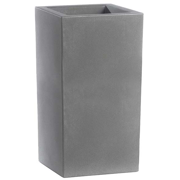 Jardinière extérieure résine rotomoulée haute - Gris anthracite