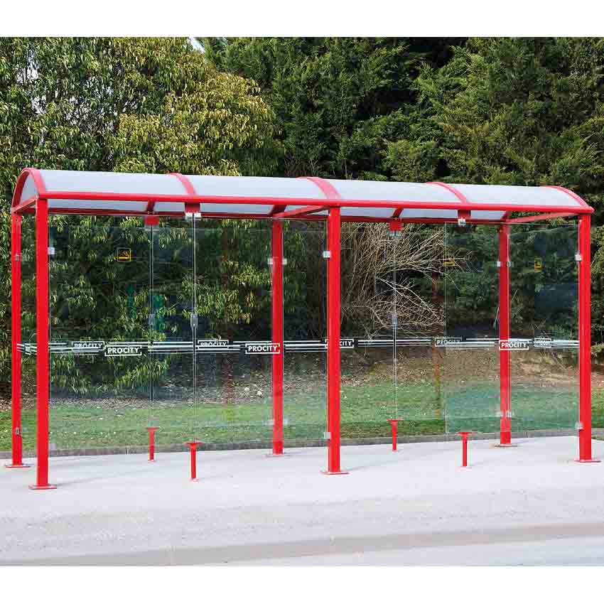 Abri fumeurs extérieur Premium - L. 2500 mm