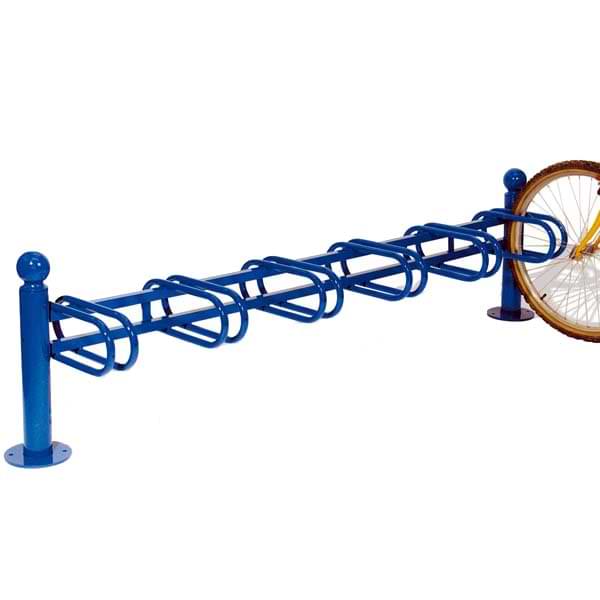 Support vélos 6 places - Simple face - Pommeaux Boule