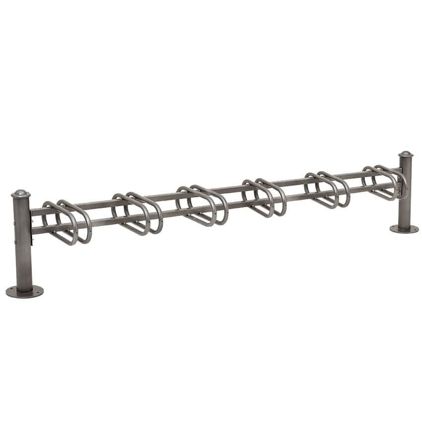 Support vélos 6 places - Simple face - Pommeaux Boule