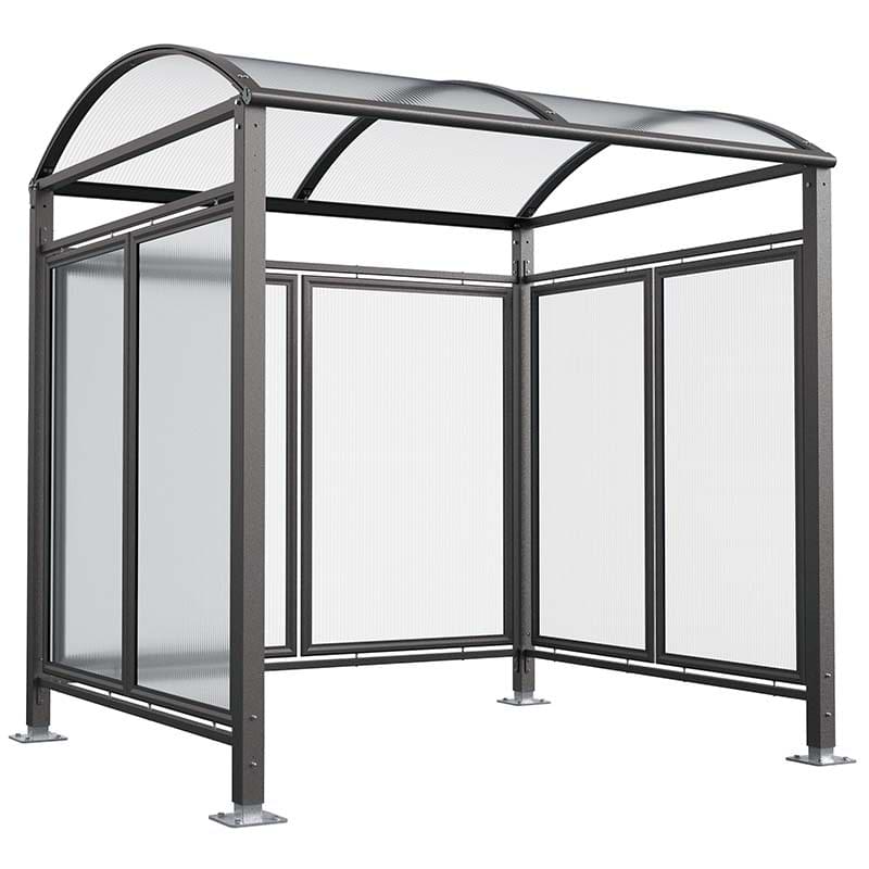 Abri à vélos extérieur Collège avec bardages - L. 5 m