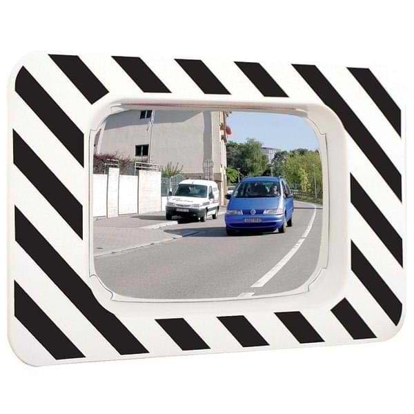 Miroir de circulation rectangulaire - Optique 800 X 600 mm