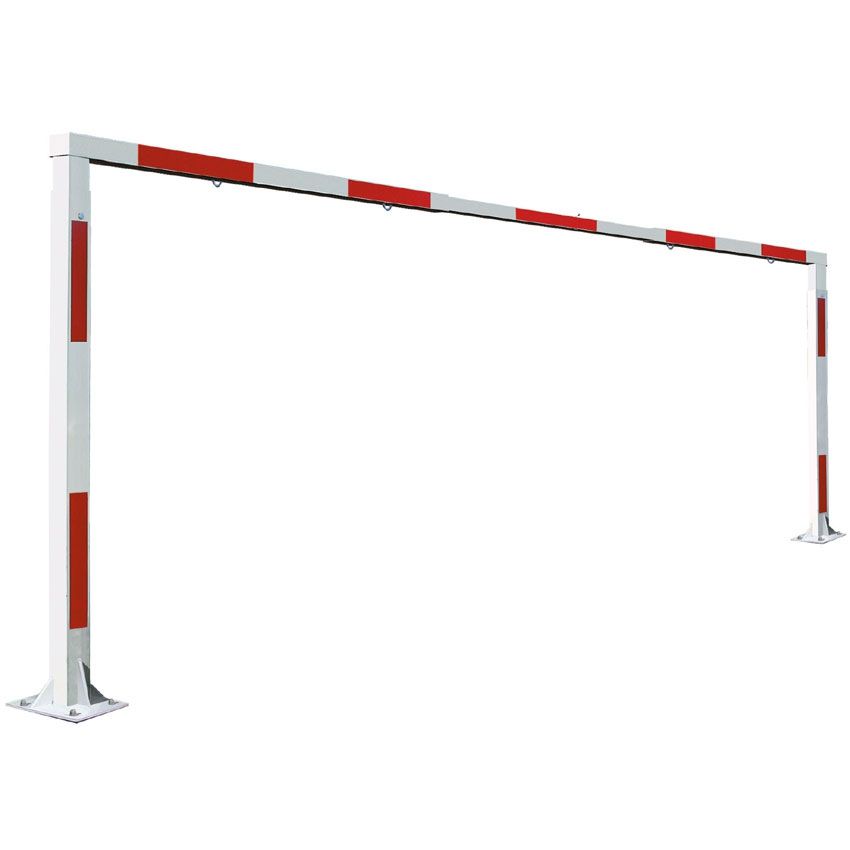 Portique limitation hauteur - Hauteur réglable (2,20 à 3,57 m) et largeur (3,85 à 5,20 m)