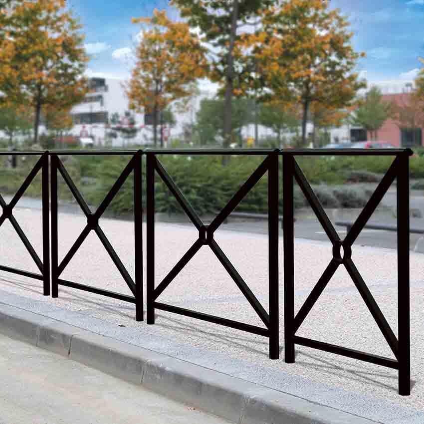 Barrière de ville Fleurance 1500 mm - Noir RAL 9005