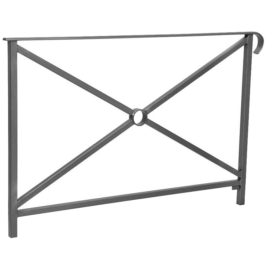 Barrière main courante Héritage L. 1500 mm - Simple crosse