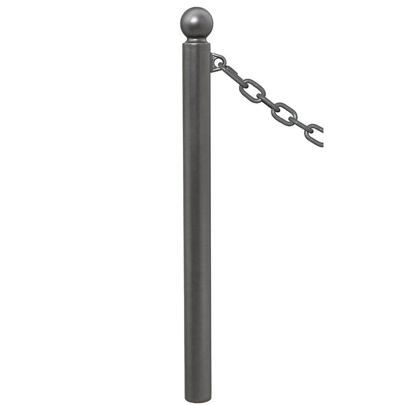 Potelet pour chaîne 2 anneaux - Pommeau Boule