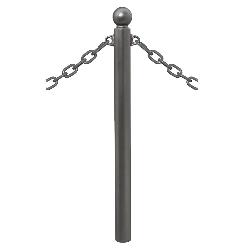 Potelet pour chaîne 2 anneaux - Pommeau Boule