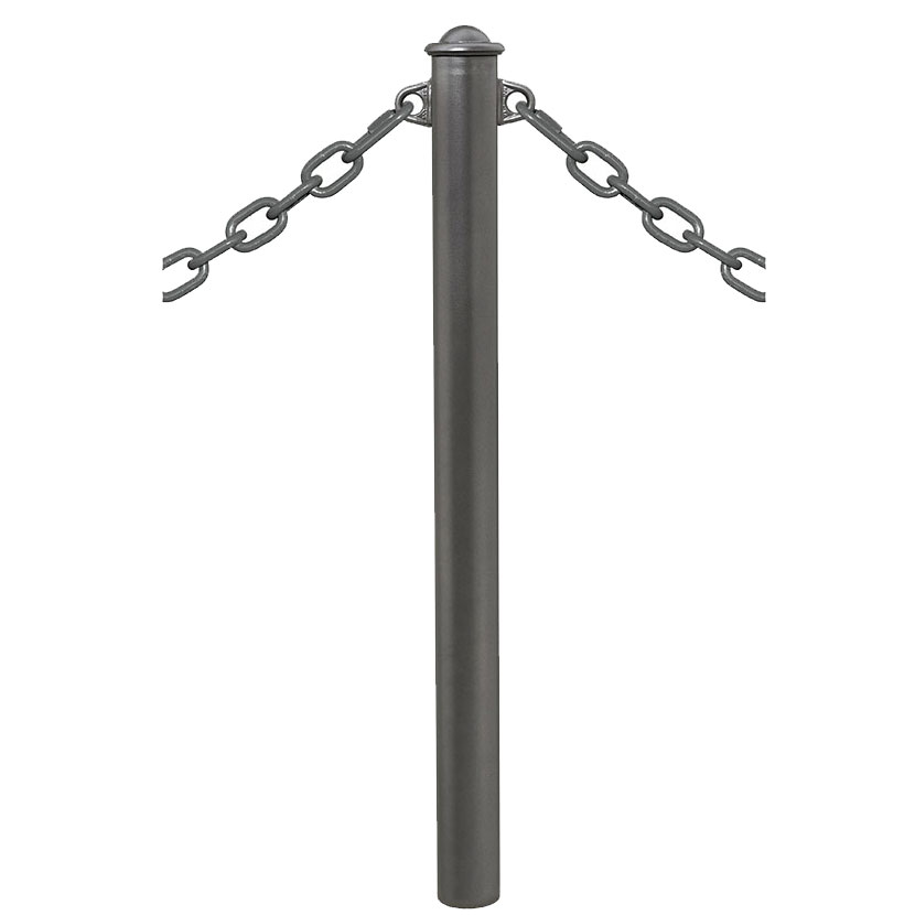 Potelet à chaine 2 anneaux - Pommeau Soucoupe Agora