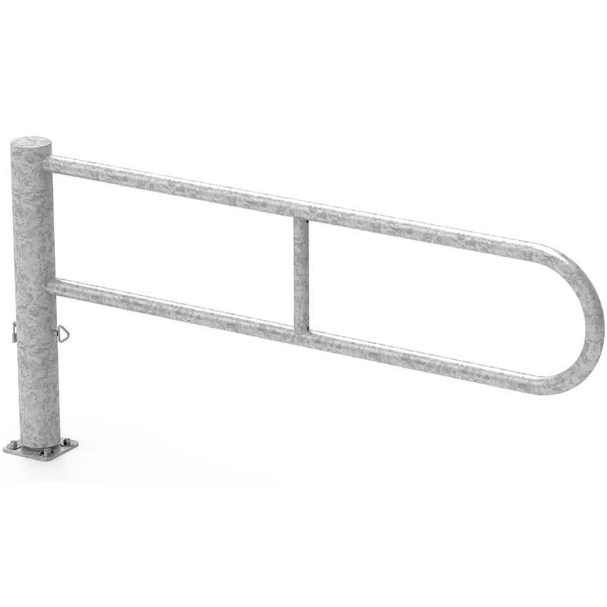 Barrière tournante acier galvanisé - L. 1800 mm