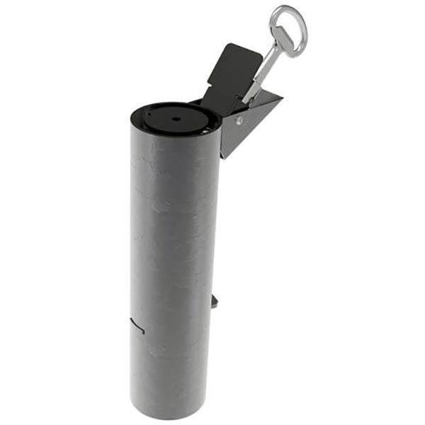 Fourreau d'amovibilité verrouillable galvanisé - Pour poteau D. 60 mm