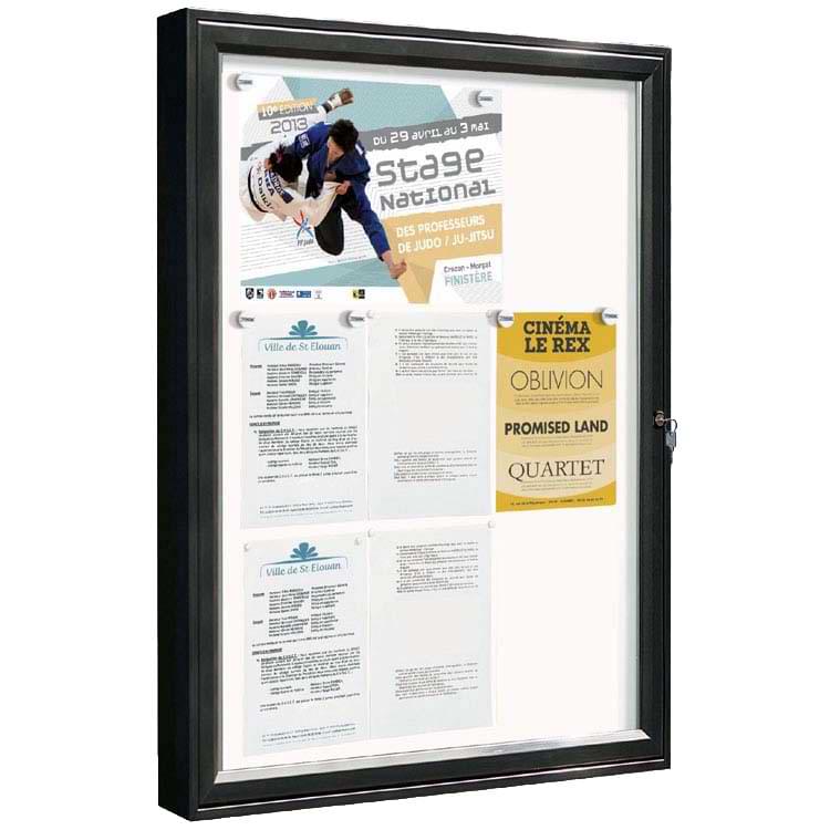 Vitrine extérieure Quality en noir RAL 9005