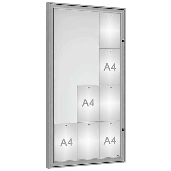 Vitrine extérieure Quality 12 A4 - Anodisée
