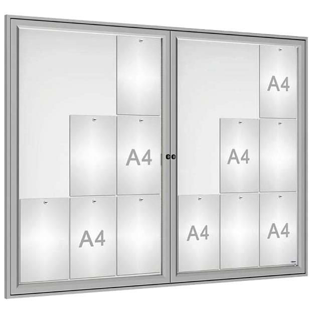 Vitrine porte à double battant - 18 A4