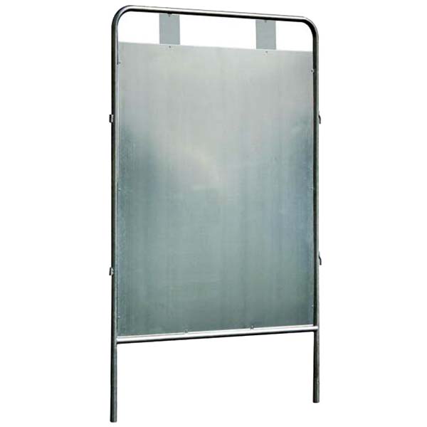 Panneau électoral tube rond - 2 candidats - H. 1700 X L. 1500 mm