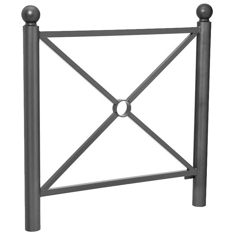 Barrière de ville Chaumont L. 1072 mm - Pommeaux Boule