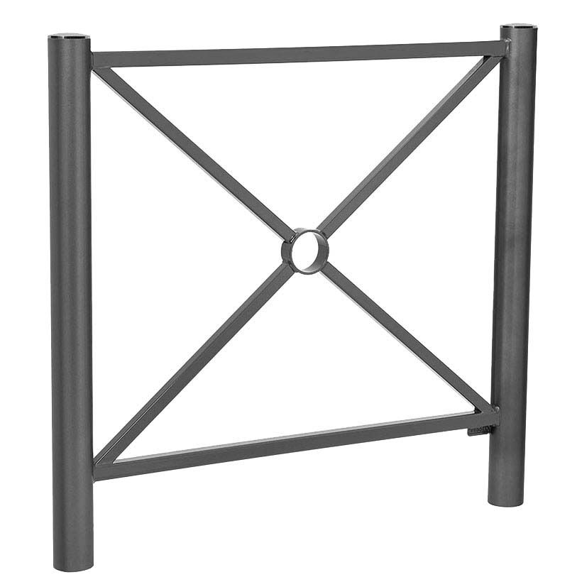 Barrière de ville Chaumont L. 1072 mm - Pommeaux Inox