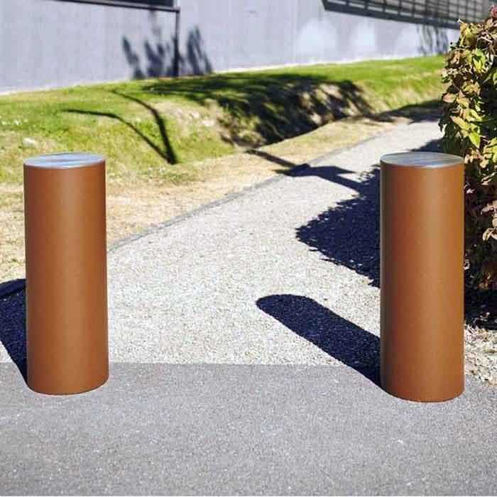 Borne voirie Province pommeau inox - D. 160 mm