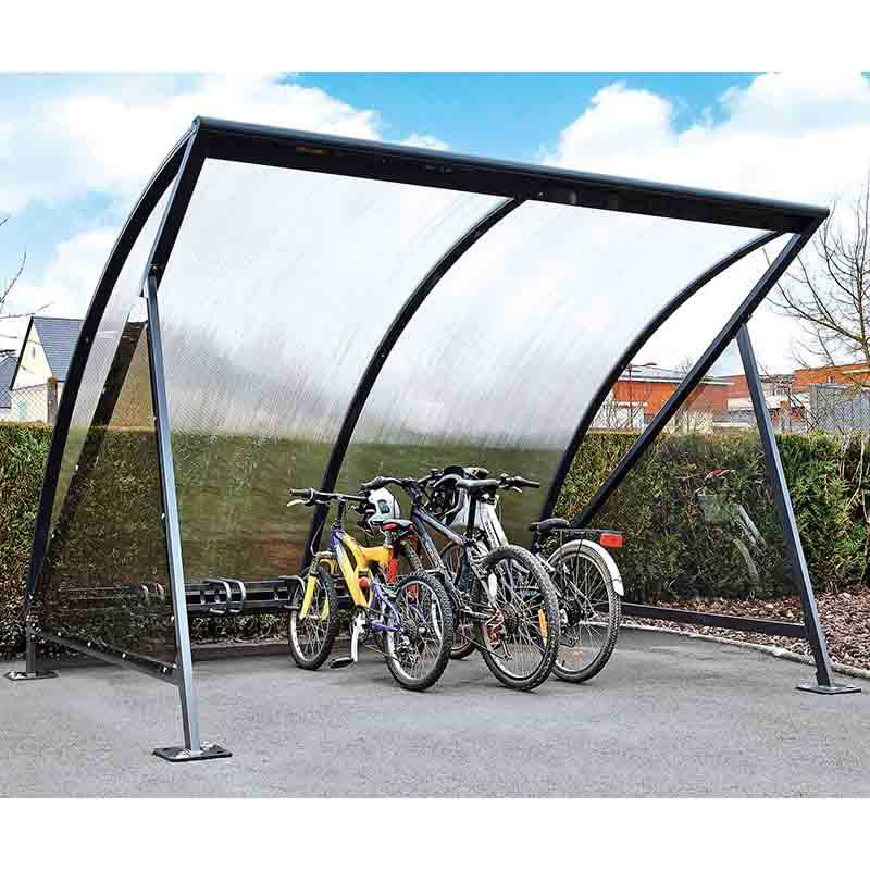 Abri vélos demi-lune