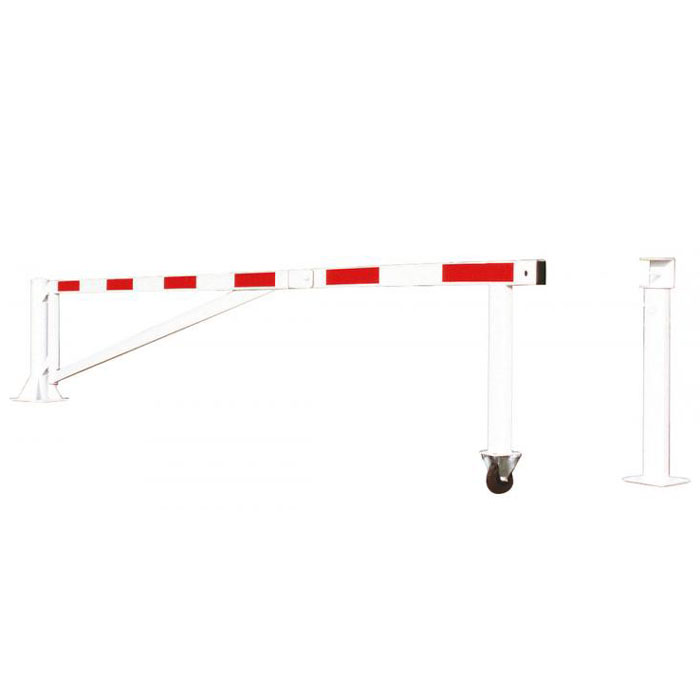 Barrière tournante sur roulette - L. 6 m