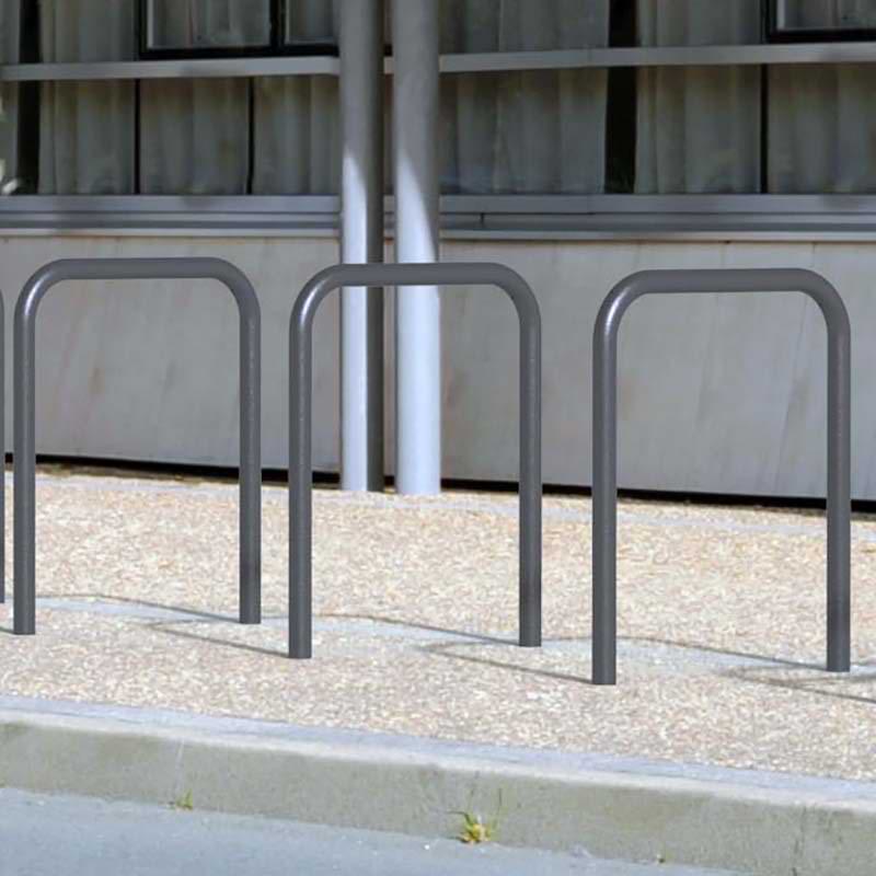 Arceau simple peint au RAL - L. 1500 mm - Sur platines