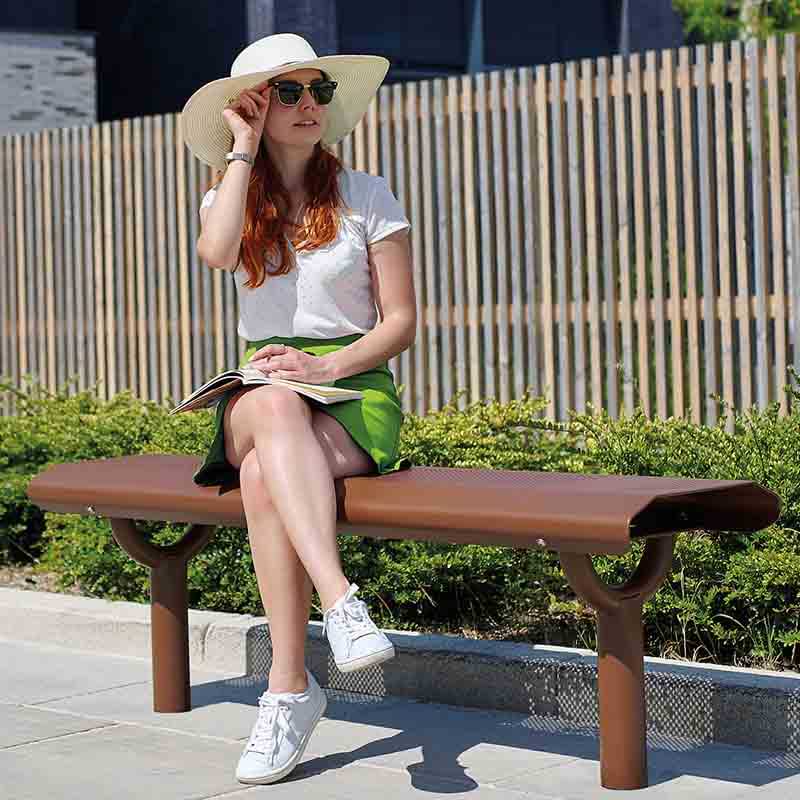 Banquette extérieure acier Oslo