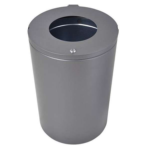 Poubelle de ville acier 80 litres