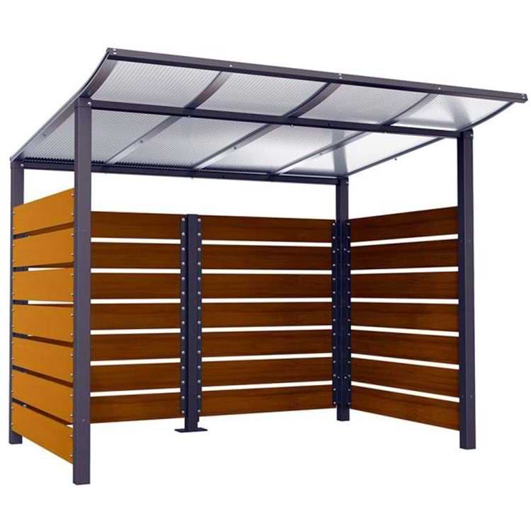 Abri cache-conteneur Modulo - P. 2000 X L. 2500 mm - Scellement direct