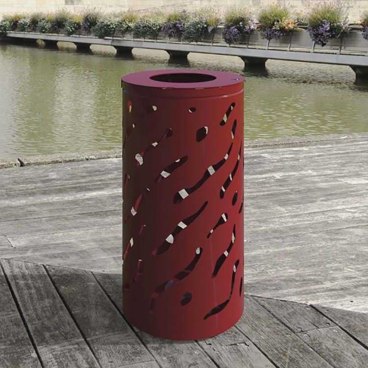Poubelle de ville acier Design Sophia