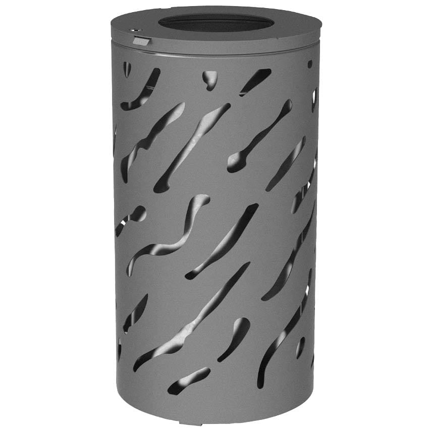 Corbeille acier design Venise sans seau 120L