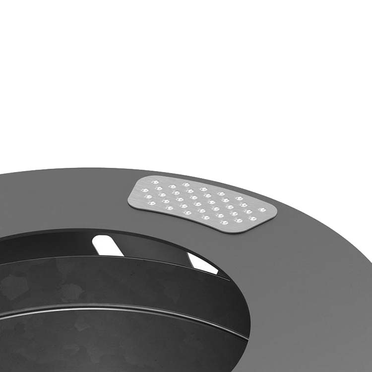 Poubelle de ville acier Design Sophia