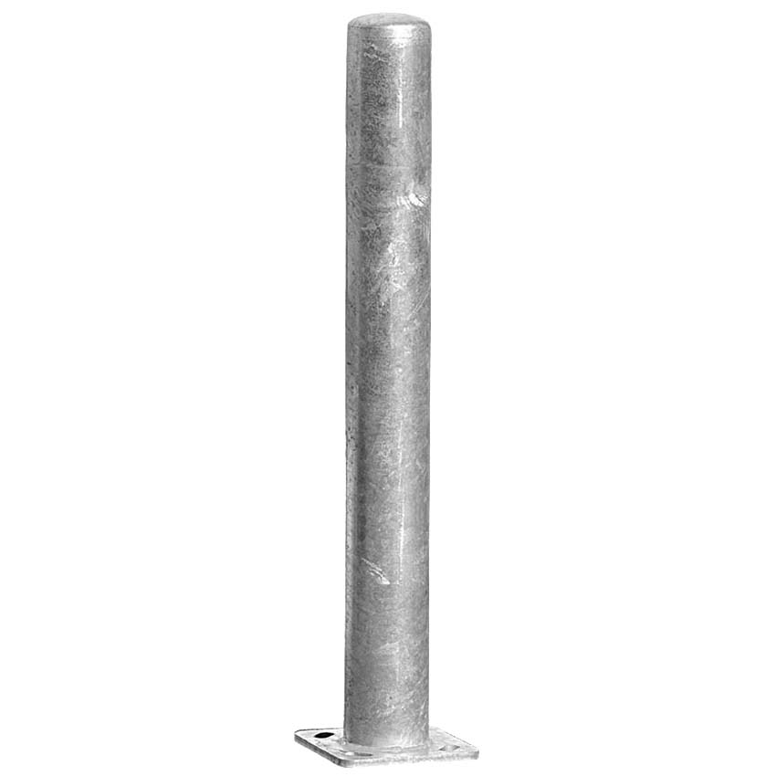 Poteau sur platine D. 114 X H. 1000 mm - Galvanisé