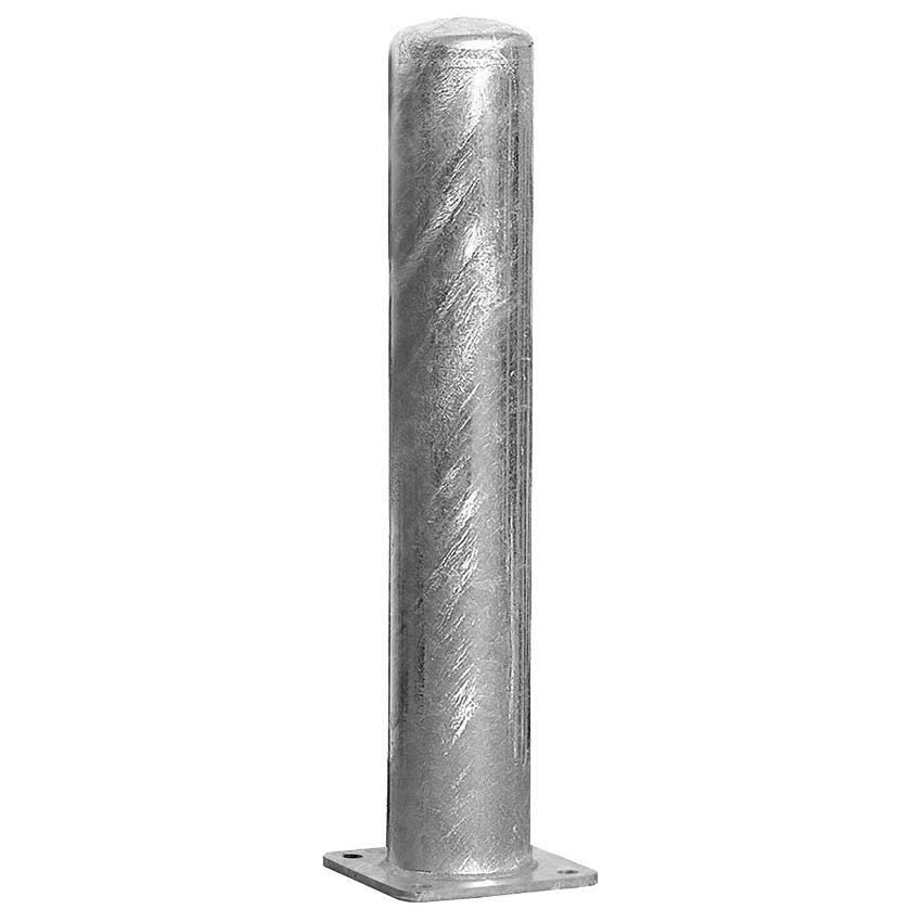 Poteau sur platine D. 160 X H. 1000 mm - Galvanisé