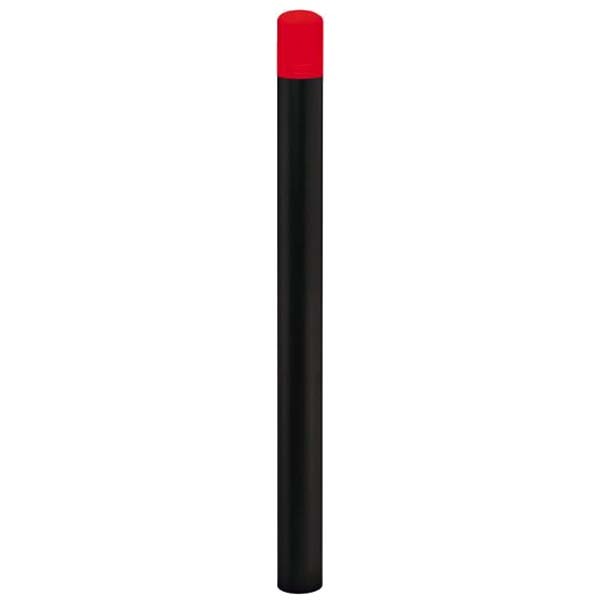 Potelet carrefour spécial école - D. 76 X H. 1280 mm - Pommeau rouge RAL 3020