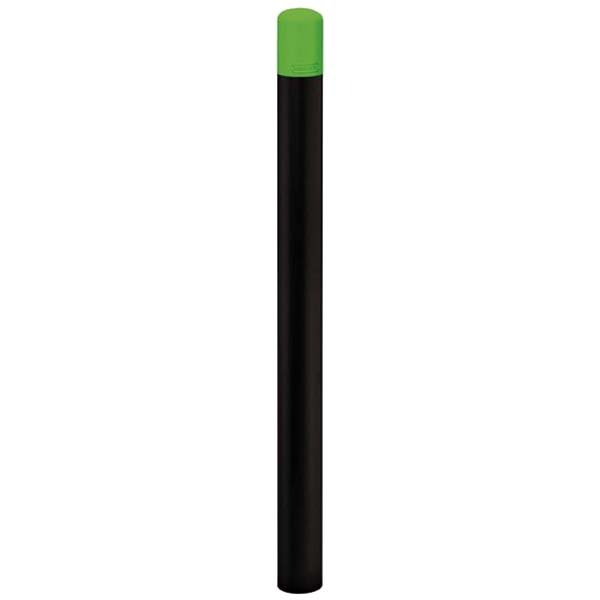 Potelet carrefour spécial école - D. 76 X H. 1280 mm - Pommeau vert RAL 6018
