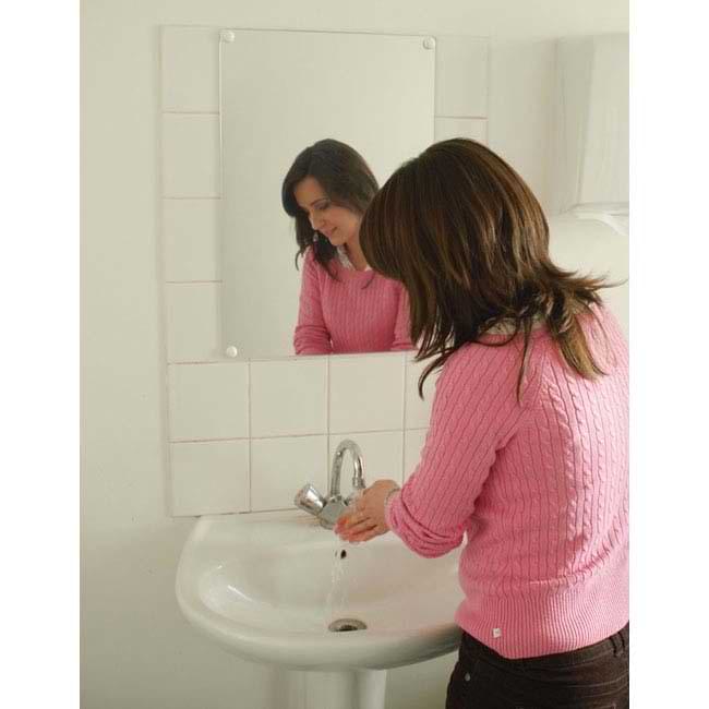 Miroir plat anti-bris - 600 X 800 mm - Sans cadre