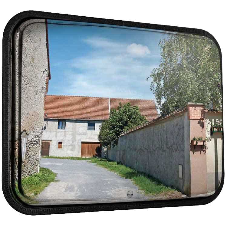 Miroir extérieur multi-usages inox - 800 X 600 mm