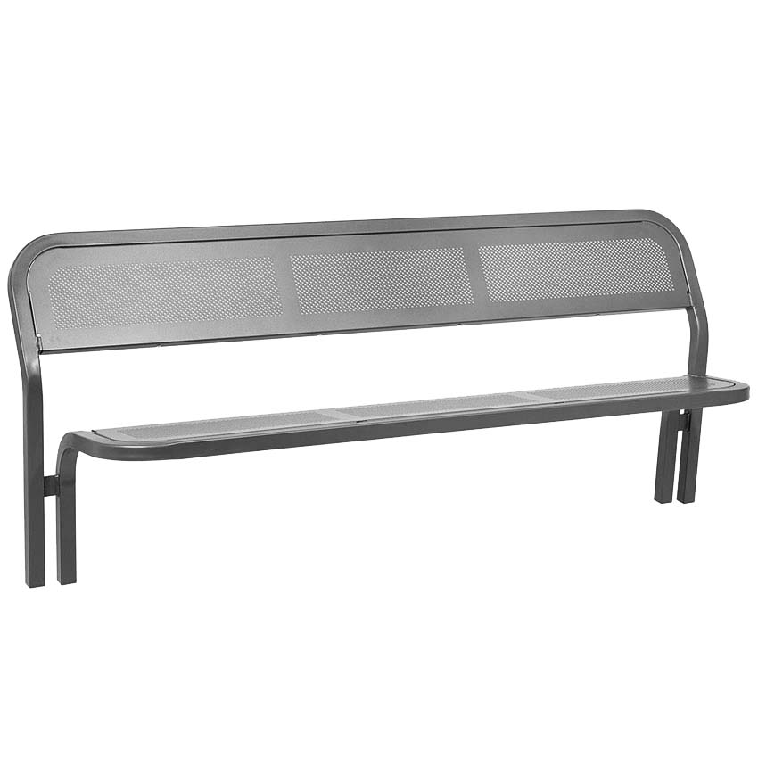 Banc public acier Conviviale - L. 2000 mm