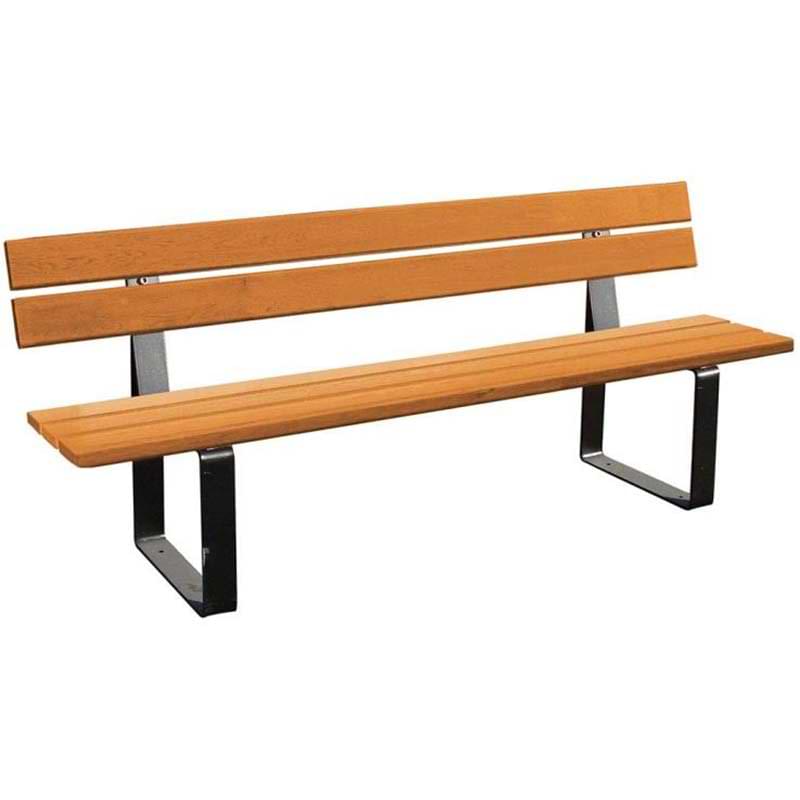 Banc public Riga - Teinte Chêne clair