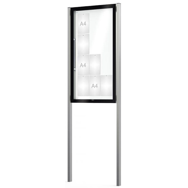 Vitrine Edge sur pieds - Porte levante - 12 A4