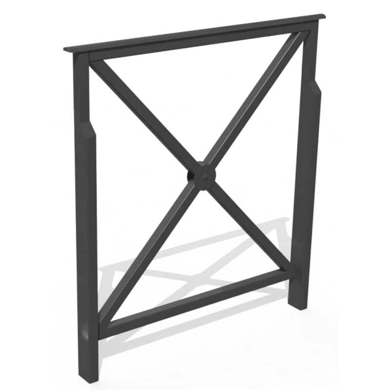 Barrière Croix de Saint André L. 84 cm - A sceller