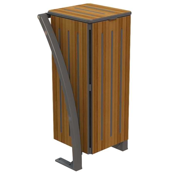 Corbeille acier et compact 60L - Carnac