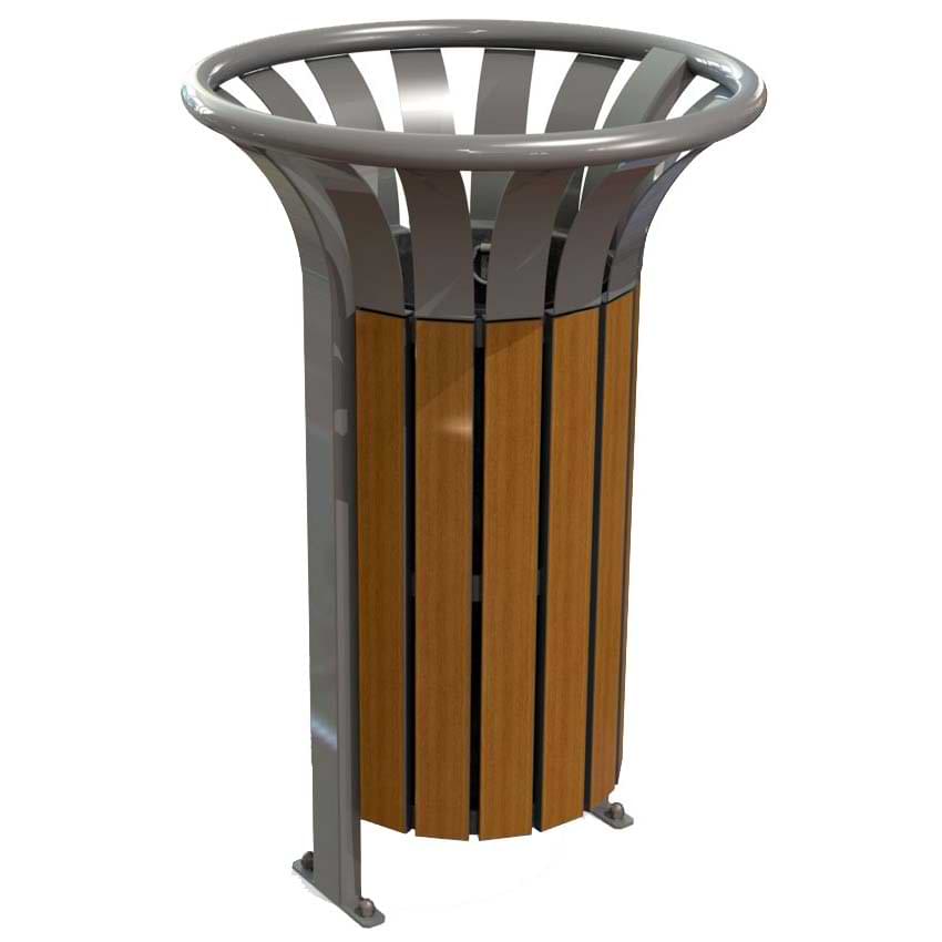 Corbeille acier et compact Crozon - 40L