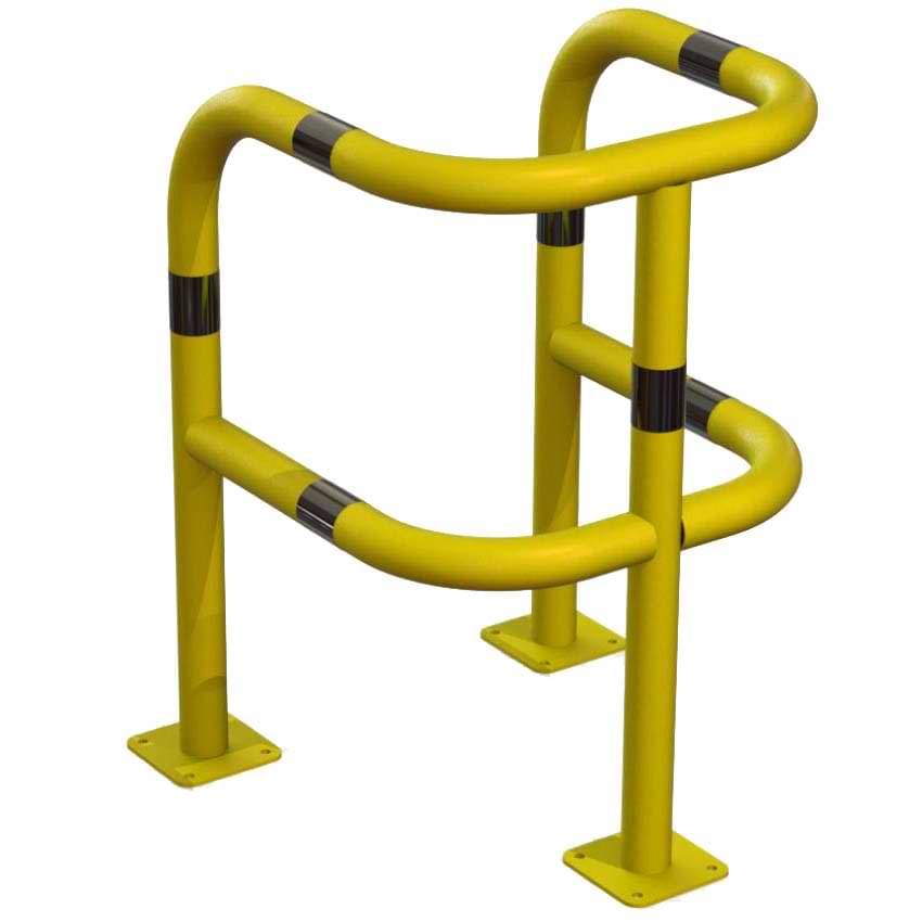 Étrier renforcé 3 pieds - noir / jaune - Sur platines