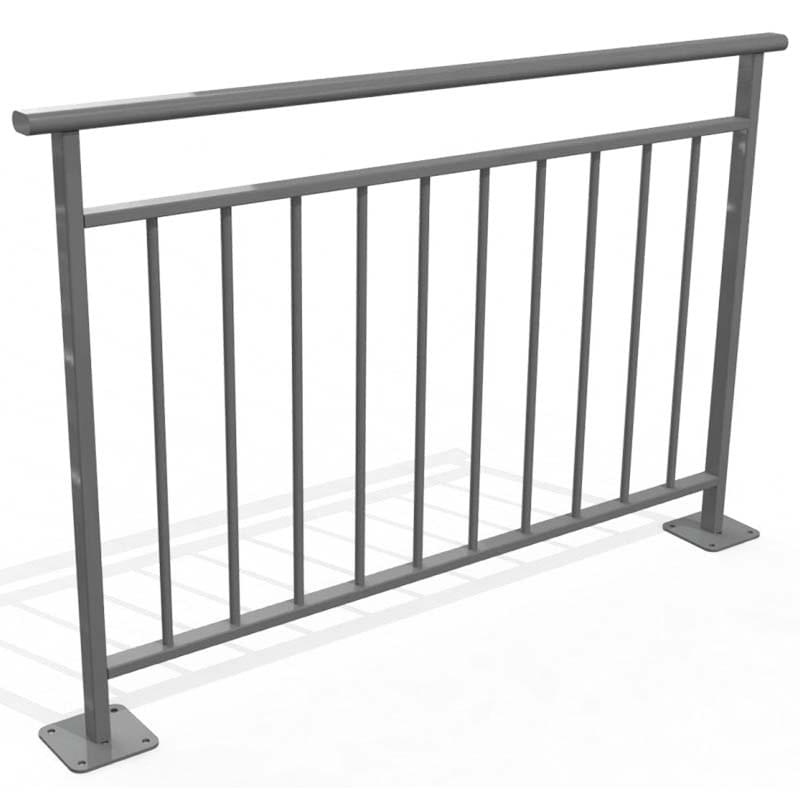 Barrière main courante St Louis L. 150 cm - Sur platines