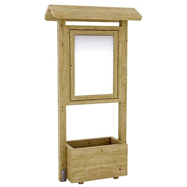 Panneau vitrine jardinière bois autoclave