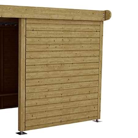 Option : Paroi coupe-vent H. 200 X L. 185 cm