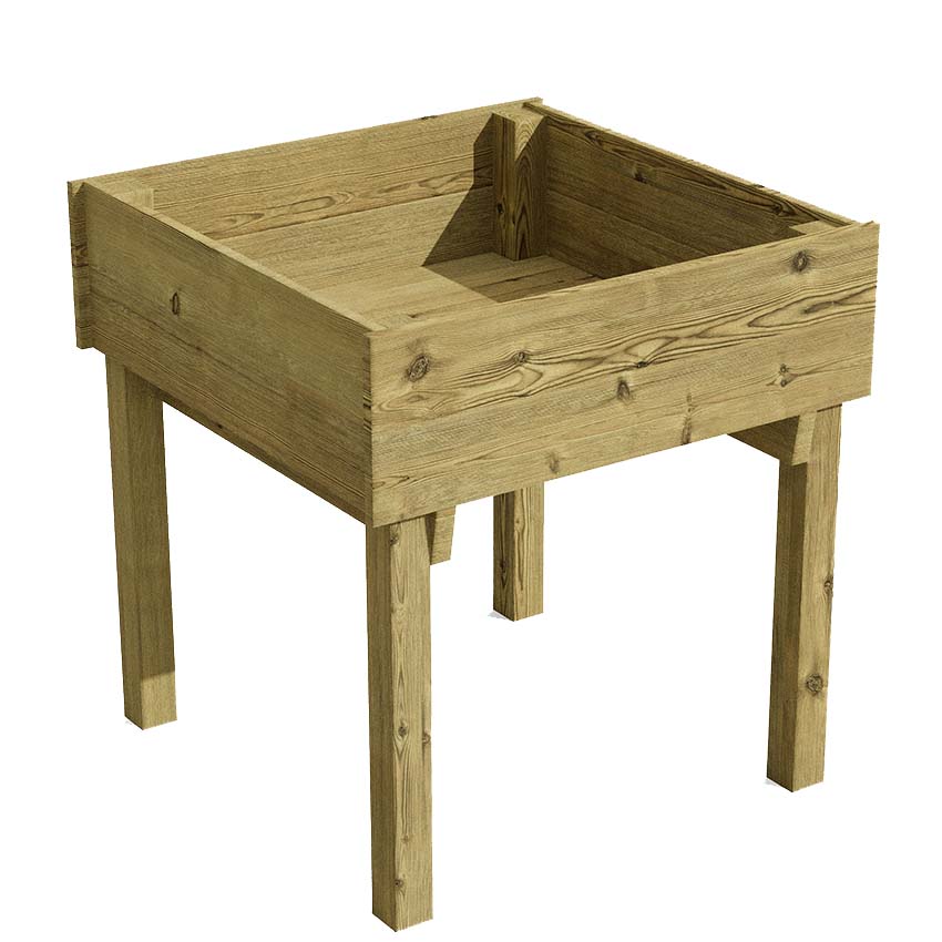 Table potagère pin autoclave - H. 100 X 95 X 95 cm