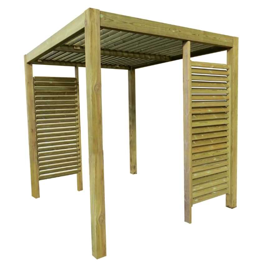 Pergola Pinède - Pin autoclave classe IV - 3 X 6 m