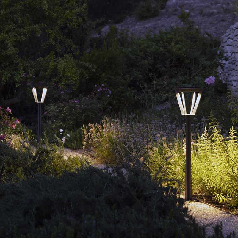 Borne solaire rechargeable - Gris espace